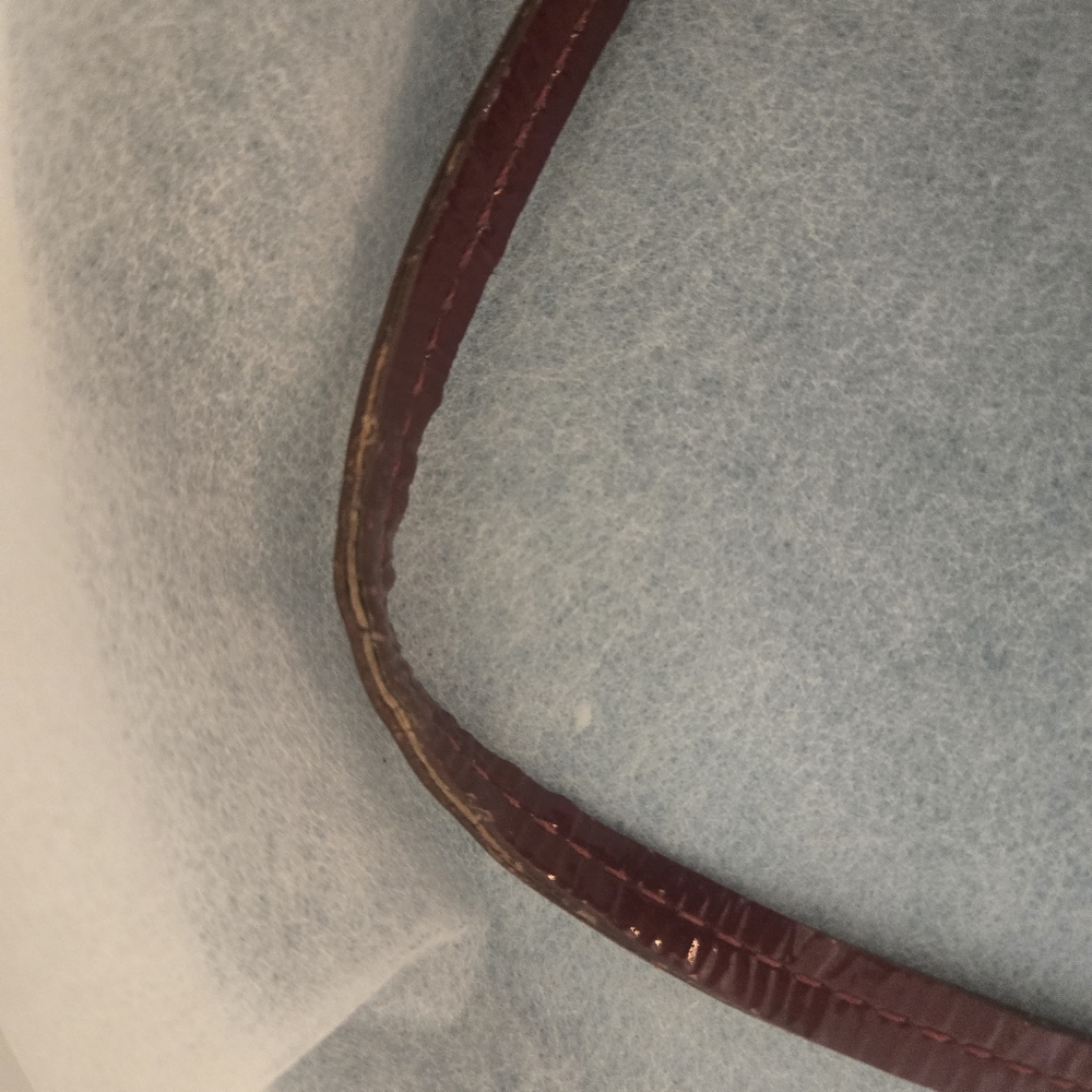 Coach Burgundy and Tweed Wristlet -used - Picture 8 of 16